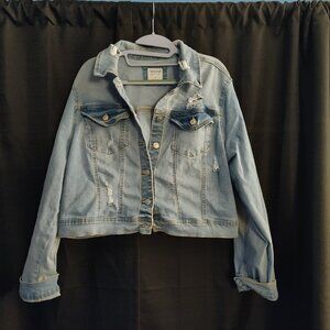 Wax Jean Light Wash Jean Jacket Size 2XL